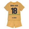 Maillot de Supporter FC Barcelone Jordi Alba 18 Extérieur 2022-23 Pour Enfant